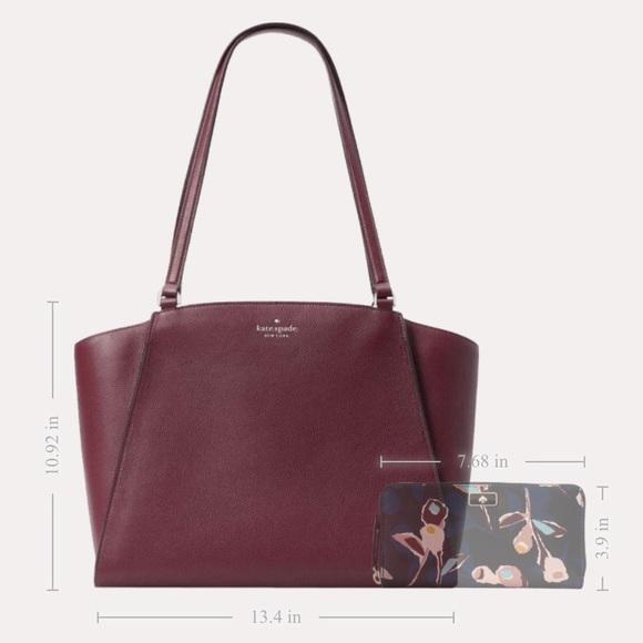 kate spade Bags Kate Spade Brim Laptop Tote Colordeep Berry Poshmark